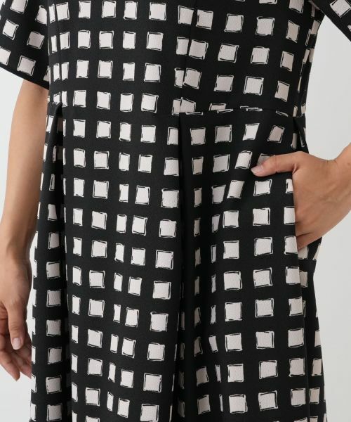 Leilian PLUS HOUSE / レリアンプラスハウス ドレス | 格子柄フレアワンピース | 詳細11