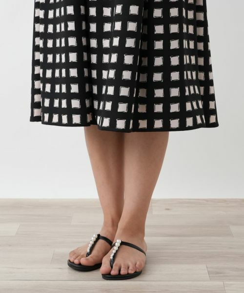 Leilian PLUS HOUSE / レリアンプラスハウス ドレス | 格子柄フレアワンピース | 詳細12
