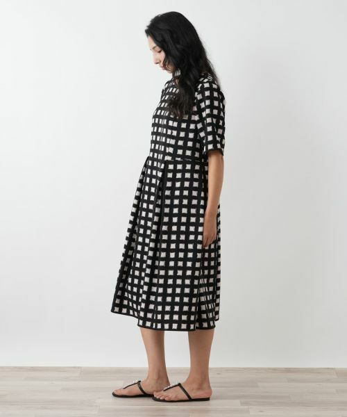 Leilian PLUS HOUSE / レリアンプラスハウス ドレス | 格子柄フレアワンピース | 詳細2