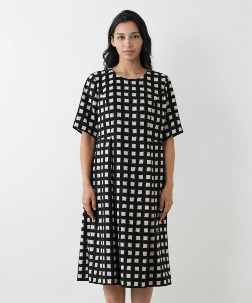 Leilian PLUS HOUSE / レリアンプラスハウス ドレス | 格子柄フレアワンピース | 詳細4