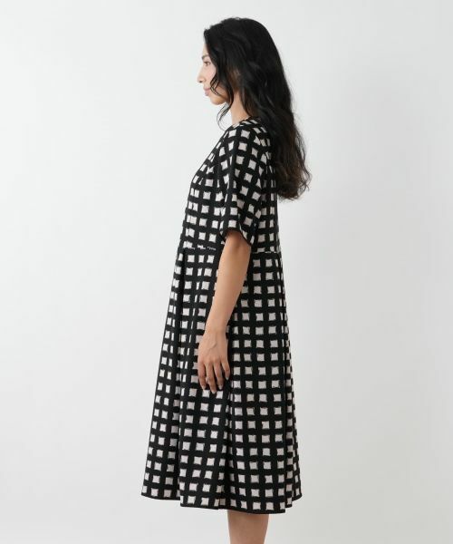 Leilian PLUS HOUSE / レリアンプラスハウス ドレス | 格子柄フレアワンピース | 詳細5