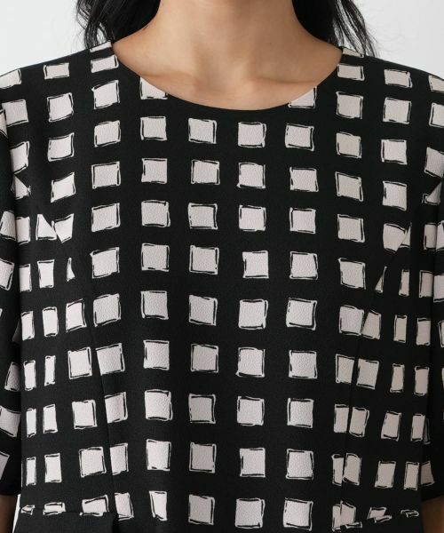 Leilian PLUS HOUSE / レリアンプラスハウス ドレス | 格子柄フレアワンピース | 詳細7