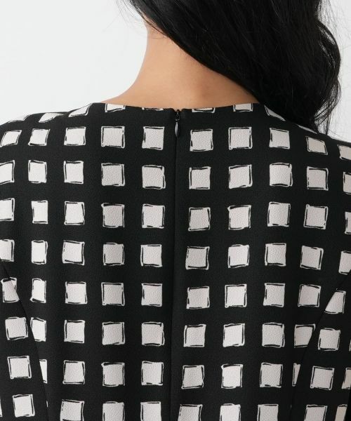 Leilian PLUS HOUSE / レリアンプラスハウス ドレス | 格子柄フレアワンピース | 詳細8