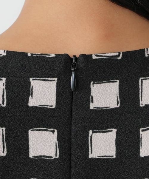 Leilian PLUS HOUSE / レリアンプラスハウス ドレス | 格子柄フレアワンピース | 詳細9