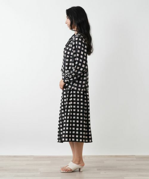 Leilian PLUS HOUSE / レリアンプラスハウス シャツ・ブラウス | ボウタイ風格子柄ブラウス | 詳細2