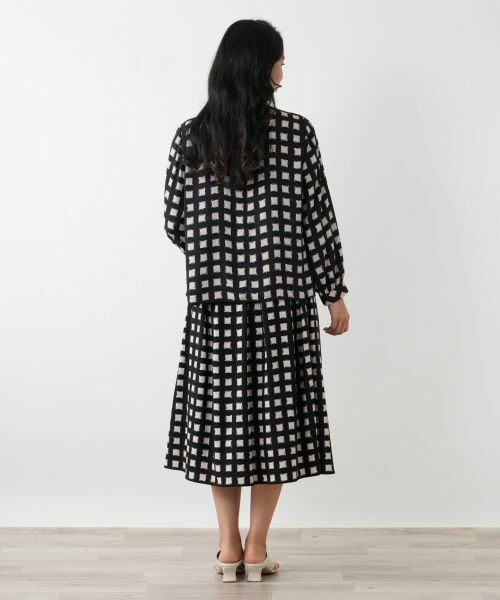 Leilian PLUS HOUSE / レリアンプラスハウス シャツ・ブラウス | ボウタイ風格子柄ブラウス | 詳細3