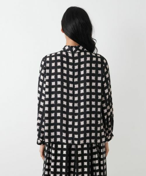 Leilian PLUS HOUSE / レリアンプラスハウス シャツ・ブラウス | ボウタイ風格子柄ブラウス | 詳細6