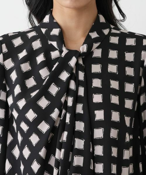 Leilian PLUS HOUSE / レリアンプラスハウス シャツ・ブラウス | ボウタイ風格子柄ブラウス | 詳細7