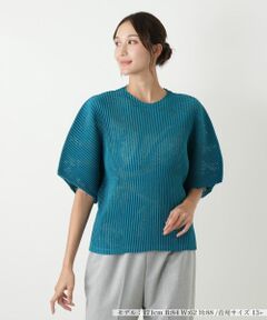 Leilian PLUS HOUSE / レリアンプラスハウス シャツ・ブラウス | 透かし編みビッグスリーブブラウス