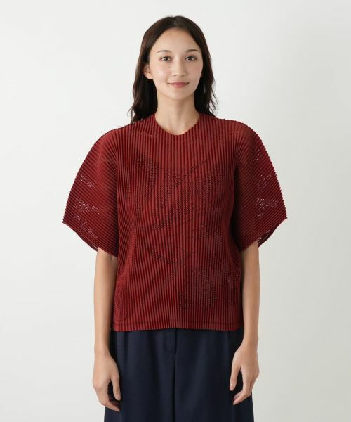 Leilian PLUS HOUSE / レリアンプラスハウス シャツ・ブラウス | 透かし編みビッグスリーブブラウス | 詳細10