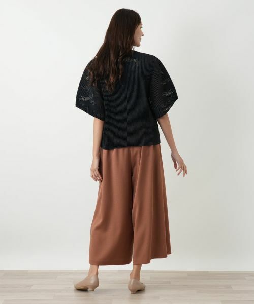 Leilian PLUS HOUSE / レリアンプラスハウス シャツ・ブラウス | 透かし編みビッグスリーブブラウス | 詳細3