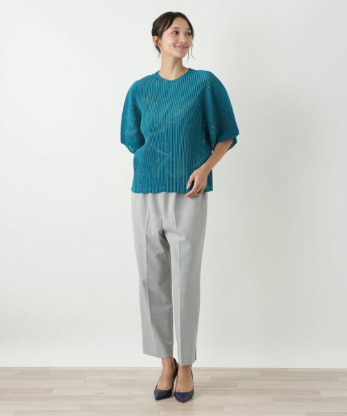 Leilian PLUS HOUSE / レリアンプラスハウス シャツ・ブラウス | 透かし編みビッグスリーブブラウス | 詳細4