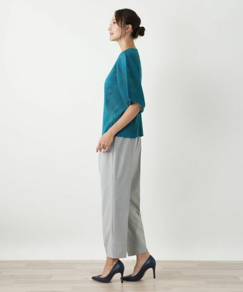 Leilian PLUS HOUSE / レリアンプラスハウス シャツ・ブラウス | 透かし編みビッグスリーブブラウス | 詳細5