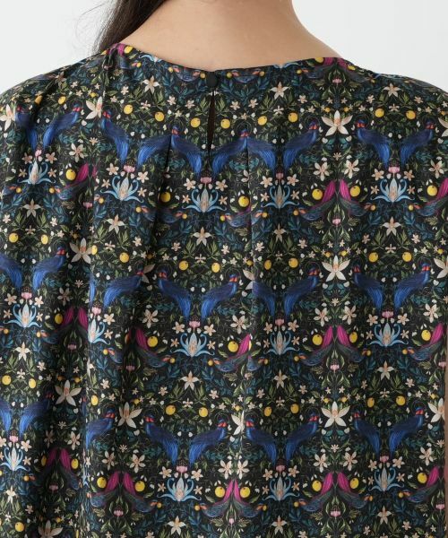 Leilian PLUS HOUSE / レリアンプラスハウス シャツ・ブラウス | フラワー柄フレンチスリーブブラウス | 詳細8