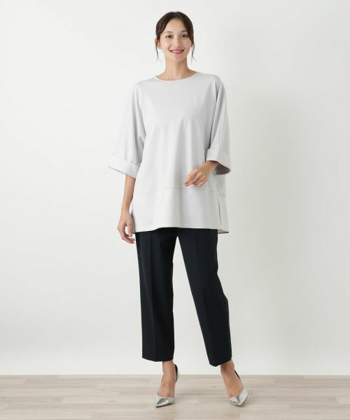 Leilian PLUS HOUSE / レリアンプラスハウス カットソー | 切替チュニックカットソー | 詳細1