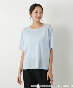 Leilian PLUS HOUSE / レリアンプラスハウス カットソー | ビジューネックカットソー