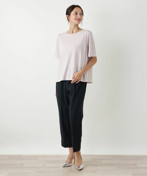 Leilian PLUS HOUSE / レリアンプラスハウス カットソー | ビジューネックカットソー | 詳細1