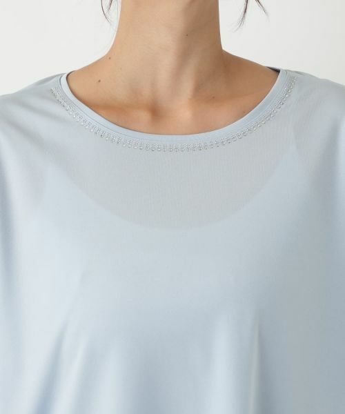 Leilian PLUS HOUSE / レリアンプラスハウス カットソー | ビジューネックカットソー | 詳細10