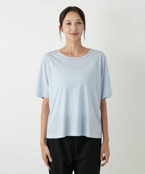 Leilian PLUS HOUSE / レリアンプラスハウス カットソー | ビジューネックカットソー | 詳細7