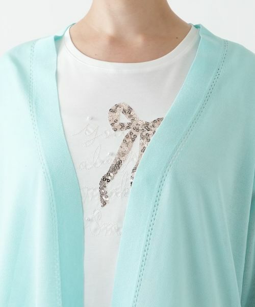 Leilian PLUS HOUSE / レリアンプラスハウス カーディガン・ボレロ | ノーボタンカーディガン | 詳細10