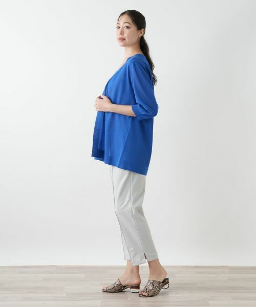 Leilian PLUS HOUSE / レリアンプラスハウス カーディガン・ボレロ | ノーボタンカーディガン | 詳細2