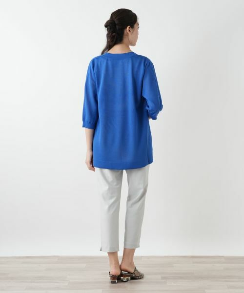 Leilian PLUS HOUSE / レリアンプラスハウス カーディガン・ボレロ | ノーボタンカーディガン | 詳細3