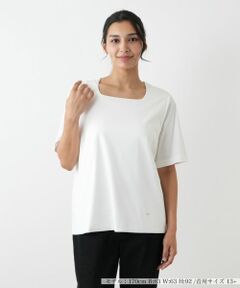 Leilian PLUS HOUSE / レリアンプラスハウス Tシャツ | スクエアネックカットソー