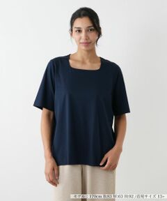 Leilian PLUS HOUSE / レリアンプラスハウス Tシャツ | スクエアネックカットソー