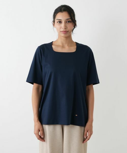 Leilian PLUS HOUSE / レリアンプラスハウス Tシャツ | スクエアネックカットソー | 詳細10