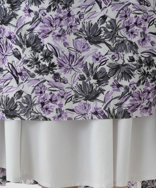 Leilian PLUS HOUSE / レリアンプラスハウス ロング・マキシ丈スカート | 花柄プリーツスカート | 詳細12