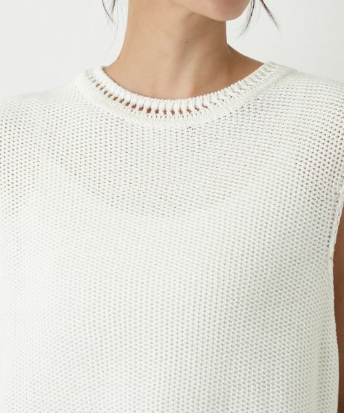 Leilian PLUS HOUSE / レリアンプラスハウス テーラードジャケット | 透かし編みフリンジベスト【Leilian WHITE LABEL】 | 詳細10