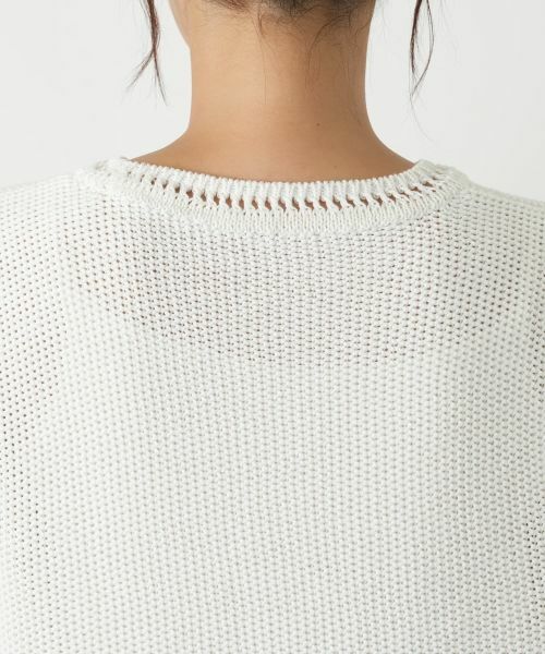 Leilian PLUS HOUSE / レリアンプラスハウス テーラードジャケット | 透かし編みフリンジベスト【Leilian WHITE LABEL】 | 詳細11