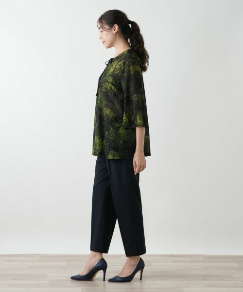 Leilian PLUS HOUSE / レリアンプラスハウス シャツ・ブラウス | プリントフレアブラウス【Leilian WHITE LABEL】 | 詳細2