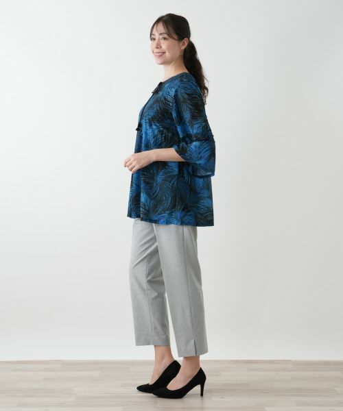 Leilian PLUS HOUSE / レリアンプラスハウス シャツ・ブラウス | プリントフレアブラウス【Leilian WHITE LABEL】 | 詳細5