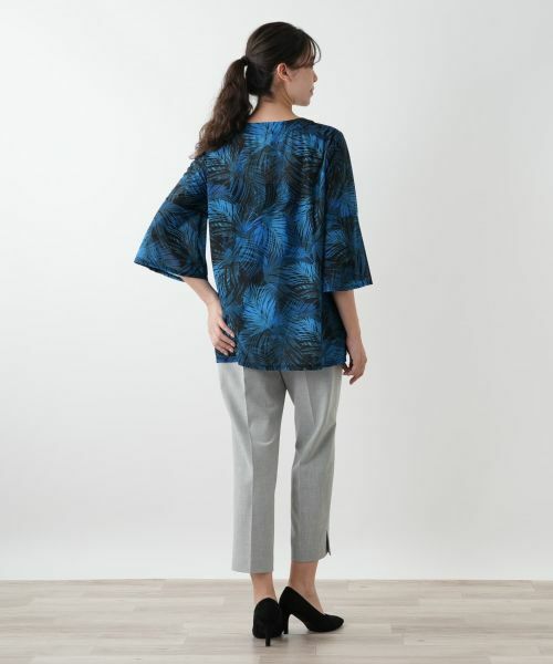 Leilian PLUS HOUSE / レリアンプラスハウス シャツ・ブラウス | プリントフレアブラウス【Leilian WHITE LABEL】 | 詳細6