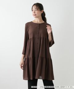 Leilian PLUS HOUSE / レリアンプラスハウス シャツ・ブラウス | ティアードブラウス【Leilian WHITE LABEL】