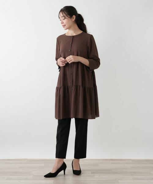 Leilian PLUS HOUSE / レリアンプラスハウス シャツ・ブラウス | ティアードブラウス【Leilian WHITE LABEL】 | 詳細1