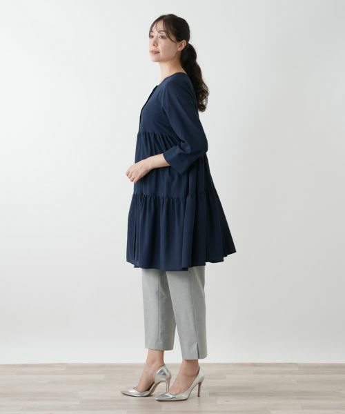 Leilian PLUS HOUSE / レリアンプラスハウス シャツ・ブラウス | ティアードブラウス【Leilian WHITE LABEL】 | 詳細5