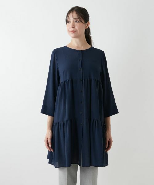 Leilian PLUS HOUSE / レリアンプラスハウス シャツ・ブラウス | ティアードブラウス【Leilian WHITE LABEL】 | 詳細7