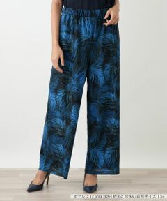 Leilian PLUS HOUSE / レリアンプラスハウス その他パンツ | プリントワイドパンツ【Leilian WHITE LABEL】