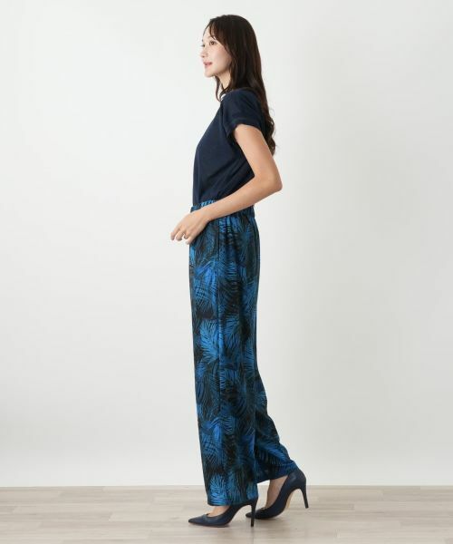 Leilian PLUS HOUSE / レリアンプラスハウス その他パンツ | プリントワイドパンツ【Leilian WHITE LABEL】 | 詳細2