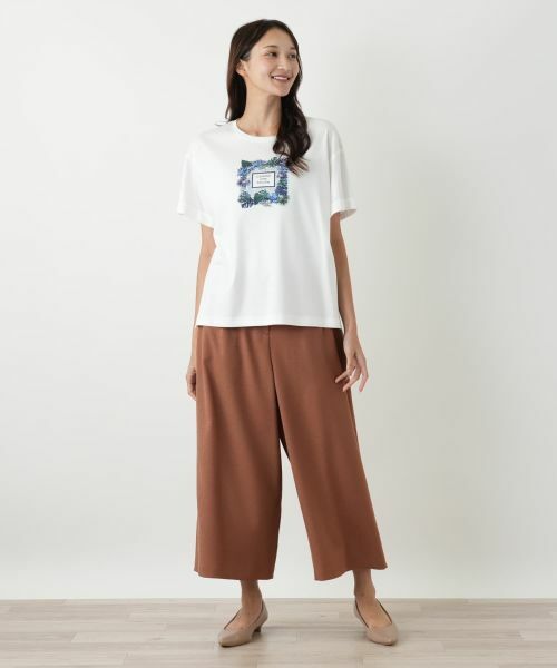 Leilian PLUS HOUSE / レリアンプラスハウス Tシャツ | プリントTシャツ【Leilian WHITE LABEL】 | 詳細1