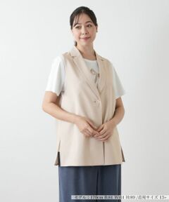 Leilian PLUS HOUSE / レリアンプラスハウス テーラードジャケット | ラペルドベスト