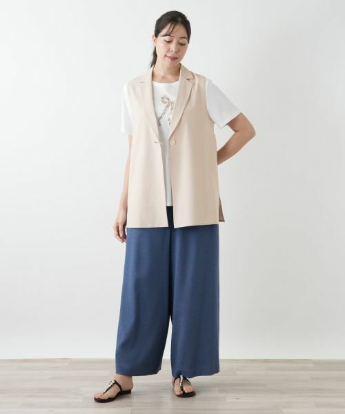 Leilian PLUS HOUSE / レリアンプラスハウス テーラードジャケット | ラペルドベスト | 詳細1