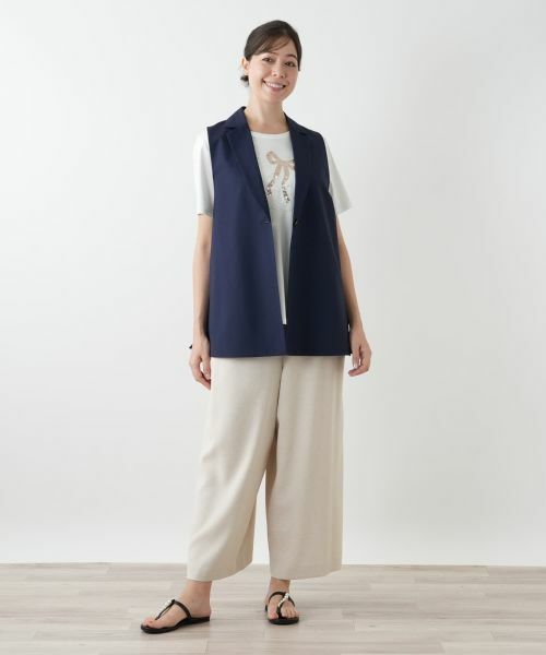 Leilian PLUS HOUSE / レリアンプラスハウス テーラードジャケット | ラペルドベスト | 詳細4