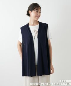 Leilian PLUS HOUSE / レリアンプラスハウス テーラードジャケット | セミロングベスト