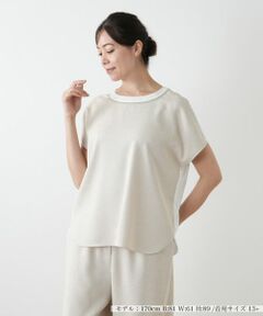 Leilian PLUS HOUSE / レリアンプラスハウス カットソー | 異素材切替カットソー