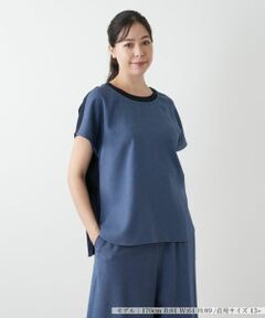 Leilian PLUS HOUSE / レリアンプラスハウス カットソー | 異素材切替カットソー