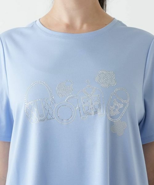 Leilian PLUS HOUSE / レリアンプラスハウス Tシャツ | ラインストーンカットソー【Leilian WHITE LABEL】 | 詳細13