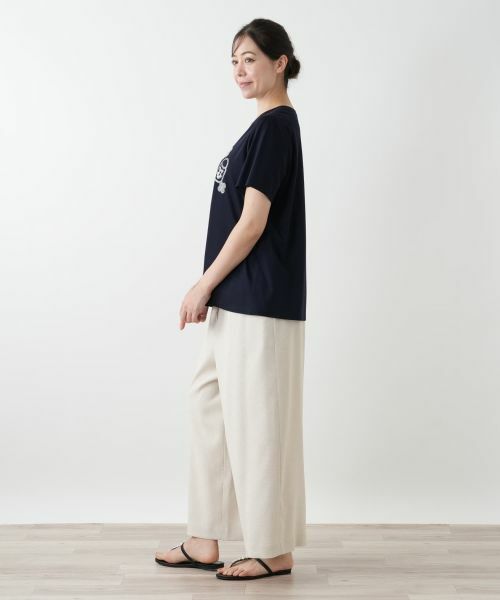 Leilian PLUS HOUSE / レリアンプラスハウス Tシャツ | ラインストーンカットソー【Leilian WHITE LABEL】 | 詳細2